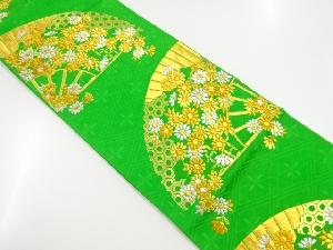 アンティーク　花扇模様織り出し袋帯（材料）